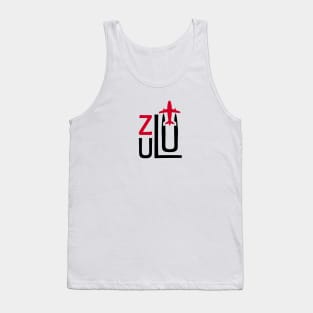 ZULU Aviation Phonetic Alphabet Pilot Airplane Tank Top